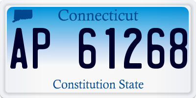 CT license plate AP61268