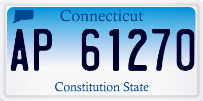 CT license plate AP61270
