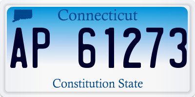 CT license plate AP61273