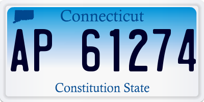 CT license plate AP61274