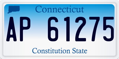 CT license plate AP61275