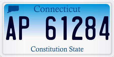 CT license plate AP61284