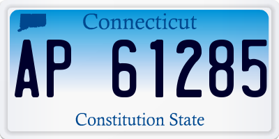 CT license plate AP61285