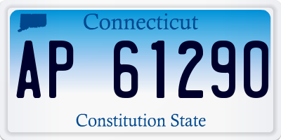 CT license plate AP61290