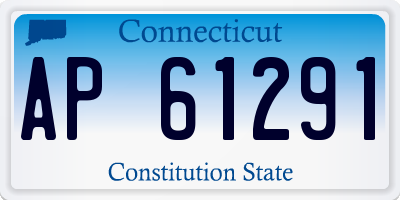 CT license plate AP61291