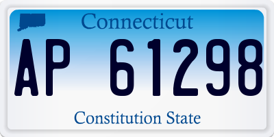 CT license plate AP61298