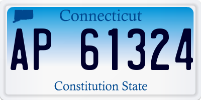 CT license plate AP61324