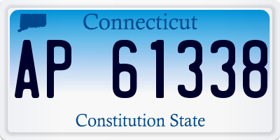 CT license plate AP61338