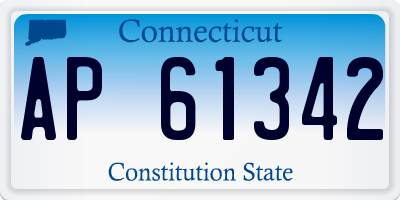 CT license plate AP61342