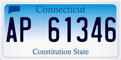 CT license plate AP61346