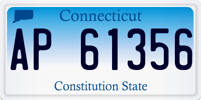 CT license plate AP61356