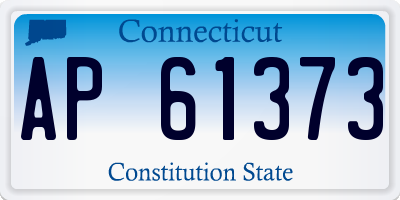 CT license plate AP61373