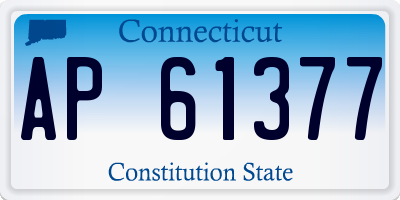 CT license plate AP61377