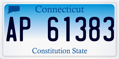 CT license plate AP61383