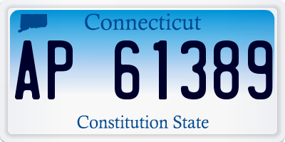 CT license plate AP61389