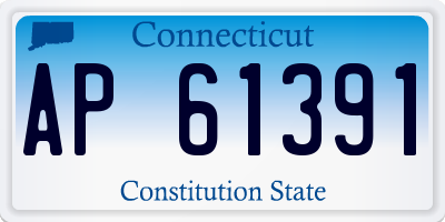 CT license plate AP61391