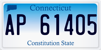 CT license plate AP61405