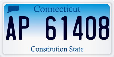 CT license plate AP61408