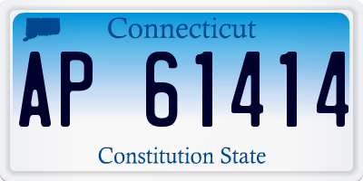 CT license plate AP61414
