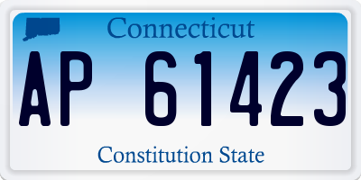 CT license plate AP61423