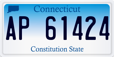 CT license plate AP61424