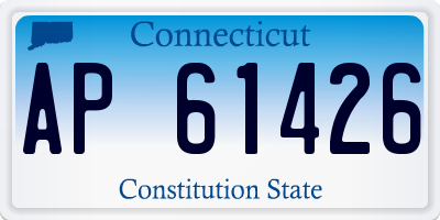 CT license plate AP61426