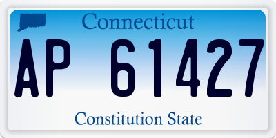 CT license plate AP61427