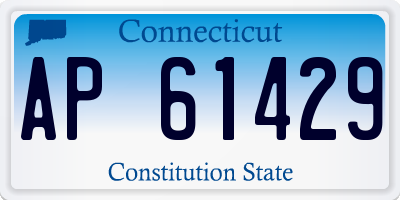 CT license plate AP61429