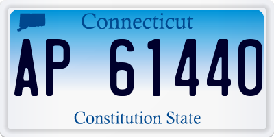 CT license plate AP61440