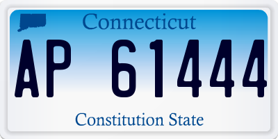 CT license plate AP61444