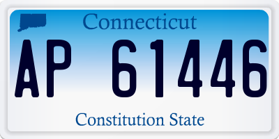 CT license plate AP61446