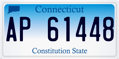 CT license plate AP61448