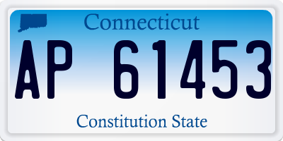 CT license plate AP61453