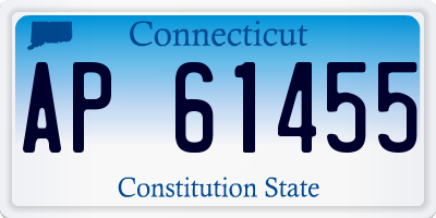 CT license plate AP61455