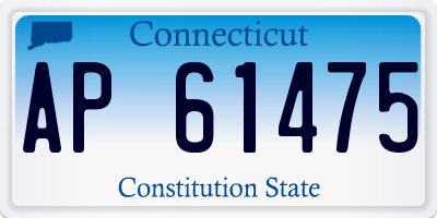 CT license plate AP61475