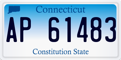CT license plate AP61483