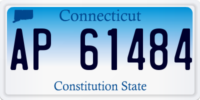 CT license plate AP61484