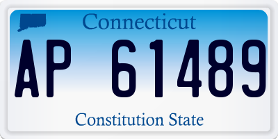 CT license plate AP61489