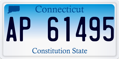 CT license plate AP61495
