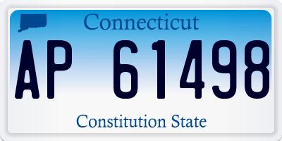CT license plate AP61498