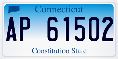 CT license plate AP61502