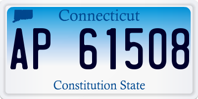 CT license plate AP61508