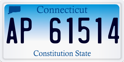 CT license plate AP61514