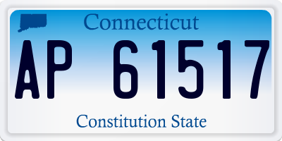 CT license plate AP61517