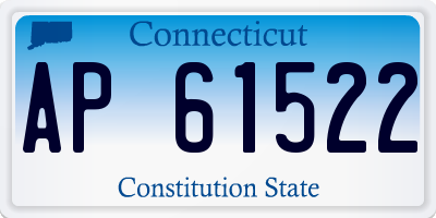 CT license plate AP61522