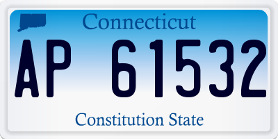 CT license plate AP61532