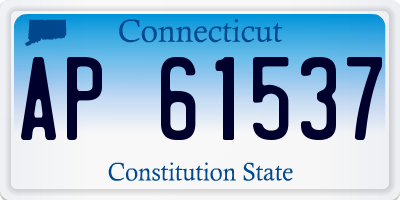 CT license plate AP61537