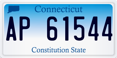 CT license plate AP61544