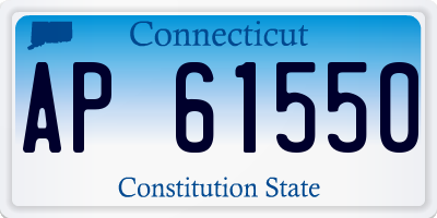 CT license plate AP61550