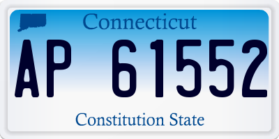 CT license plate AP61552